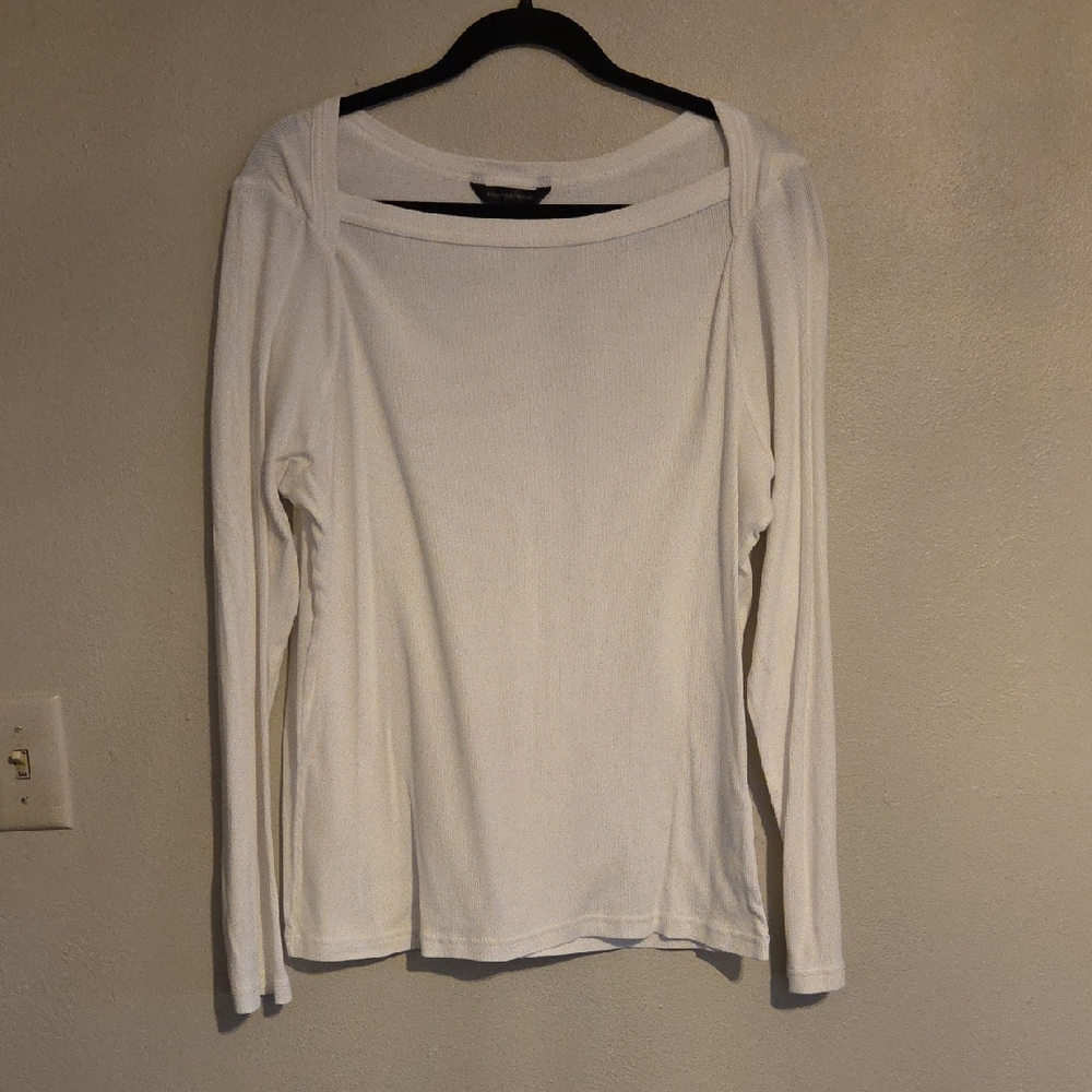 Banana Republic Cream Long Sleeve Top